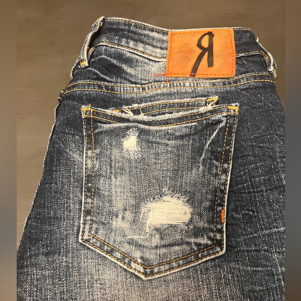 Rock Revival Blue Distressed Jeans